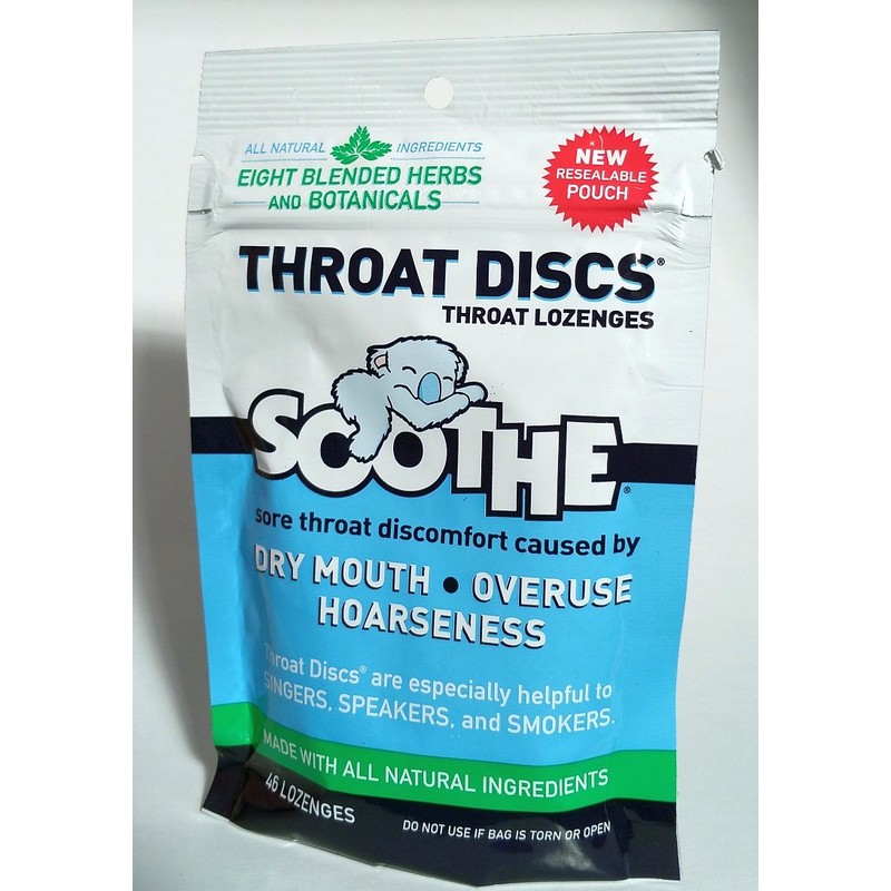 Throat Discs Throat Lozenges, Original Formula, 1.5 Ounce Box (Pack