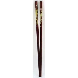 Mzo 2 (1 Pair) Chopsticks w. Dragons Painting