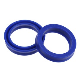 YOKIVE 2 Pcs UN Radial Shaft Seals, Industry PU Oil Seals for Hydraulic Cylinders (Blue, 18-mm ID x 24-mm OD 5-mm Width)