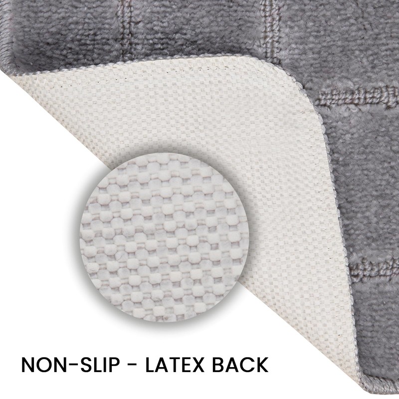 EDS 2 Piece Ichra Bath Mat Set Non Slip Ultra