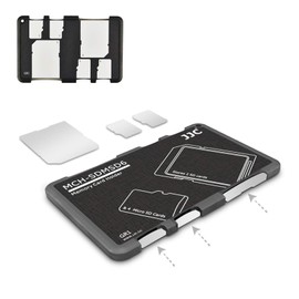6 Slots SD Micro SD Card Case Storage Organizer, Lightweight Ultra-Thin Credit Card Size fit 2 SD SDHC SDXC Cards and 4 Micro SD TF MSD Cards