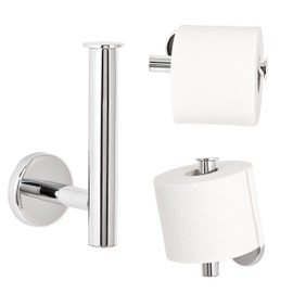 bremermann LUCENTE Bathroom Range - Toilet Roll Holder 2 in 1, chrome-plated stainless steel