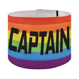 VHOPMORE Elastic Soccer Captain Armband Adjustable Football Basketball Player Arm Bands Non-Slip Anti-Drop Captain's Armband for Adult