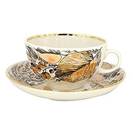 Lomonosov Porcelain Tea Set Cup and Saucer My Garden 2 pc