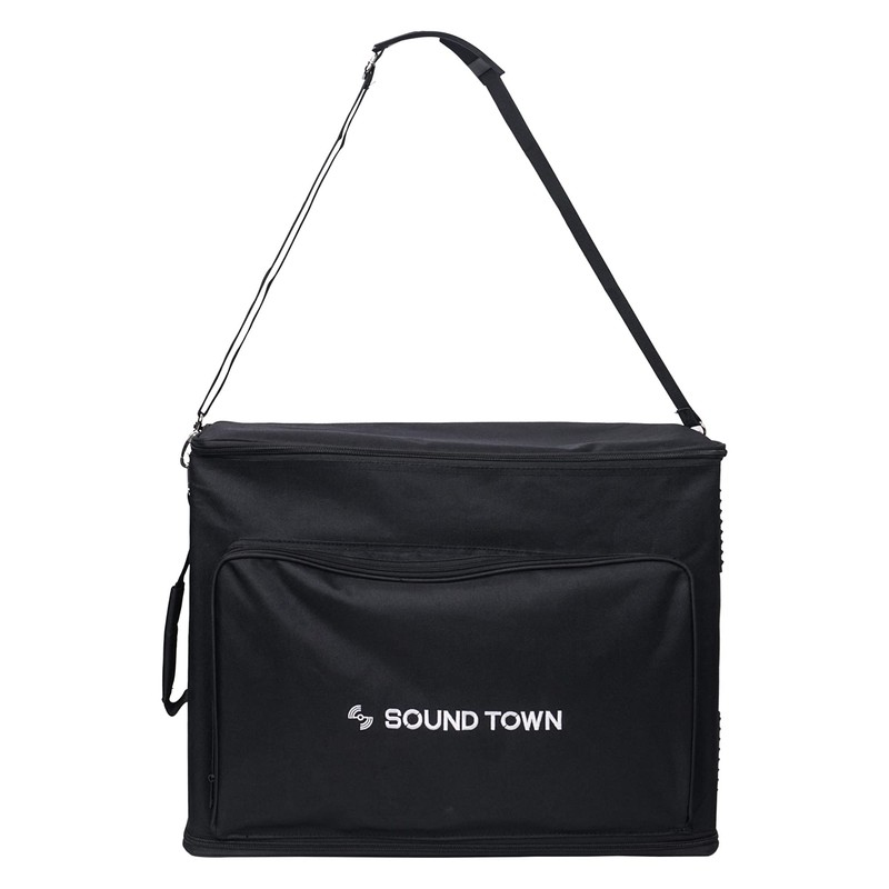 Sound Town Portable 4U Rack Bag, Soft Rack Case with