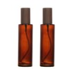 TUPANDY 2PCS 100ml/3.3oz Amber Glass Lotion Pump Press Bottles Empty