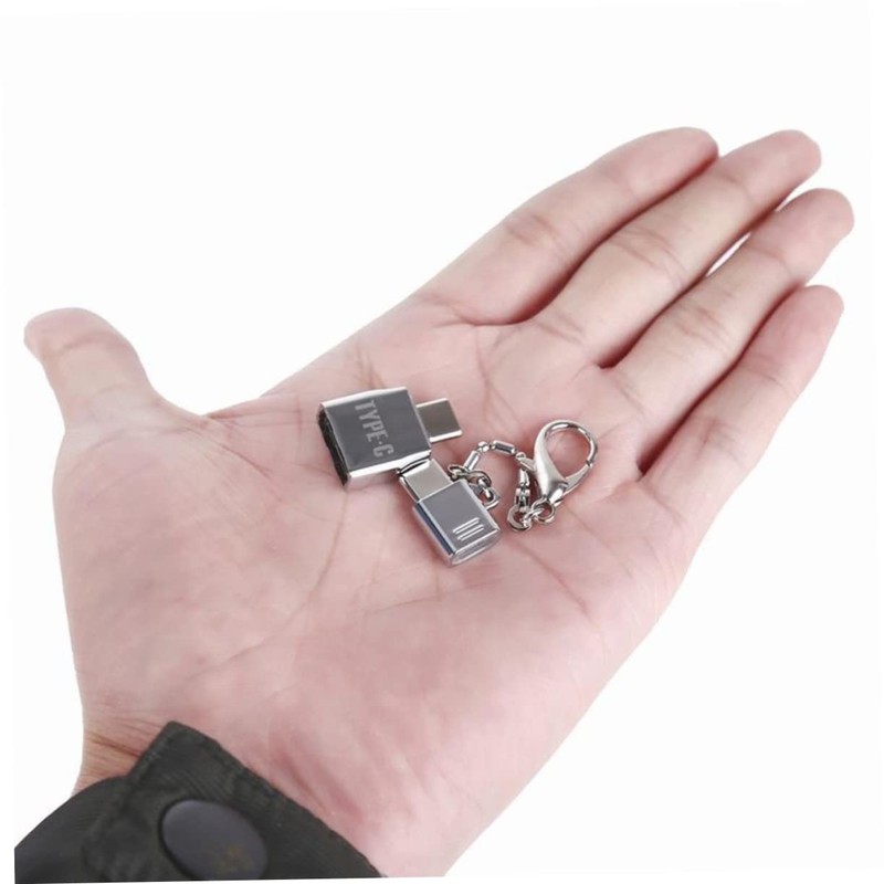 CAXUSD USB to Type-c with USB Converter and Keychain Lightweight