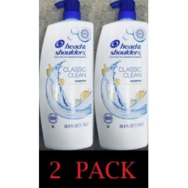 Champú anticaspa Head & Shoulders CLÁSICO LIMPIO con vitamina E 38,8 oz 2 piezas-