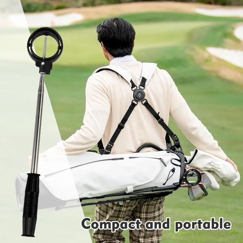 DASNTERED Telescopic Golf Ball Retriever, Golf Ball Retriever with Locking