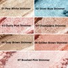 OETUIOW Shimmer Eyeshadow High Sparkle High Pigment Eyeshadow Pear White