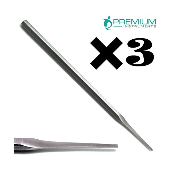 3Ã Dental Sheehan Osteotomes 2mm Hexagon Handle 16cm Surgical Stainless