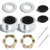 10PCS 1'' Spindle Castle Nuts Kits Trailer Axle Nut Kits