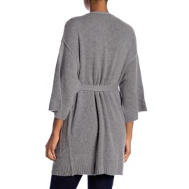 Halogen Belted Cashmere Kimono Grey NWT $225