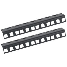 HMF 66804-02 Rack Rail for Server Cabinet, Pack of 2, 10 Inch, 4 U, Black