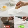 Luvan Garlic Grater Plate, 4 in 1 Ceramic Egg Cracker,