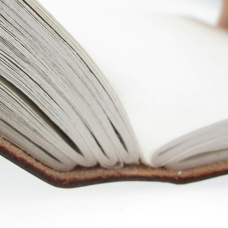 Indra Medium Embossed Leather Journal with Clasp 110 x 160