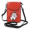 Moomin Smartphone Pouch, Genuine Leather, Shoulder Bag, Thin, Women's, Men's,