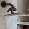 NearMoon Adjustable Shower Head Extension Adapter, SUS304 Stainless Steel Shower