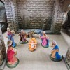 arkamii Set of 8 Nativity Figures Hand Painted Made in