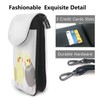 JMI Two Cockatiels Smartphone Pouch, Genuine Leather, Shoulder Bag, Thin,