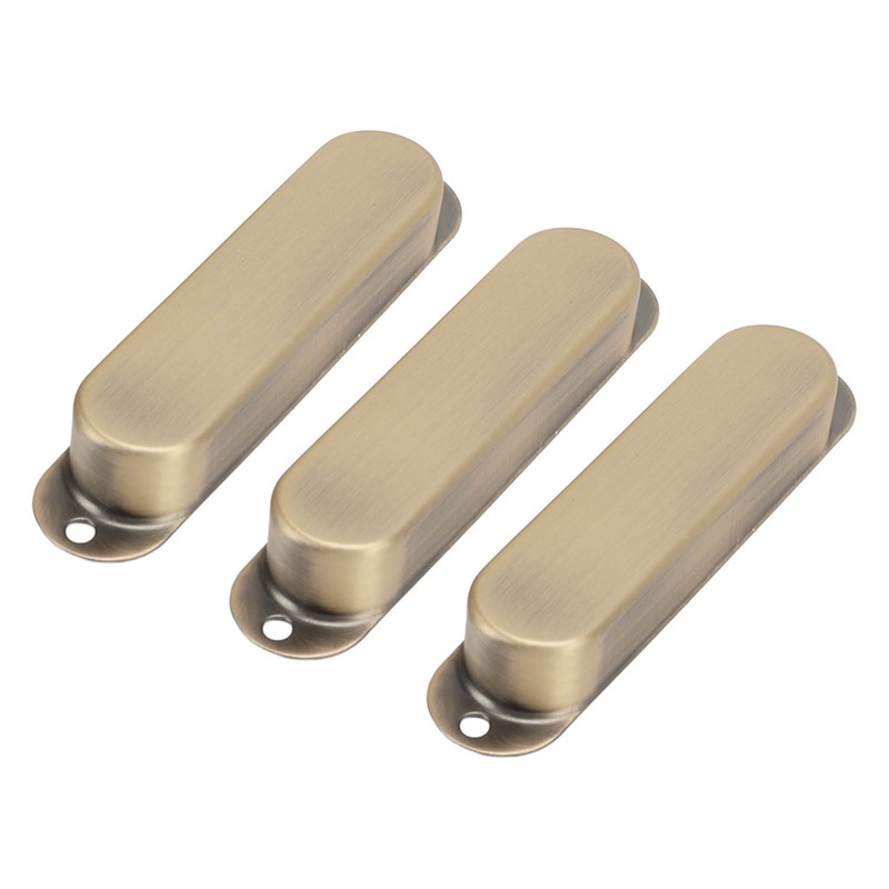 3Pcs Electric Guitar Single Coil Pickup Cover Copper Instrument Accessory