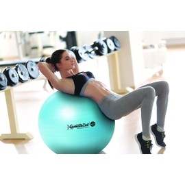 Original Pezzi Maxafe Gymnastics Ball Diameter 42, 53, 65 and 75 cm in All Colours Including ATC Ball Pump Maximum Load 400 kg Fitness, Rehabilitation, Therapy, Gymnastics and as a Seat Ball for the