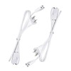 2 Pack T5 T8 LED Wire Connector Power Cord -