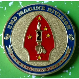 Marine Corps 2nd Division Military Challenge Honor Coin