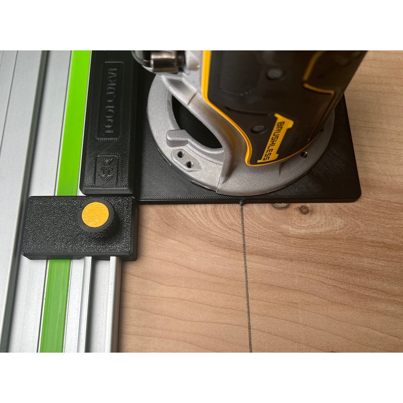 ToolCurve's Guide Rail Adapter Compatible with Dewalt Router - Made
