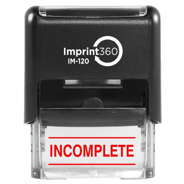 Supply360 AS-IMP1146R - Incomplete w/Upper and Lower Bars, Red Ink,