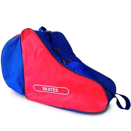 HUSHUI Portable Roller Skate Bag, Ice Skate Bag, Ice Skate Bag for Kids and Adults, Breathable Ice Skating Bag, Inline Ice Skate Bag with Adjustable Shoudler Strap