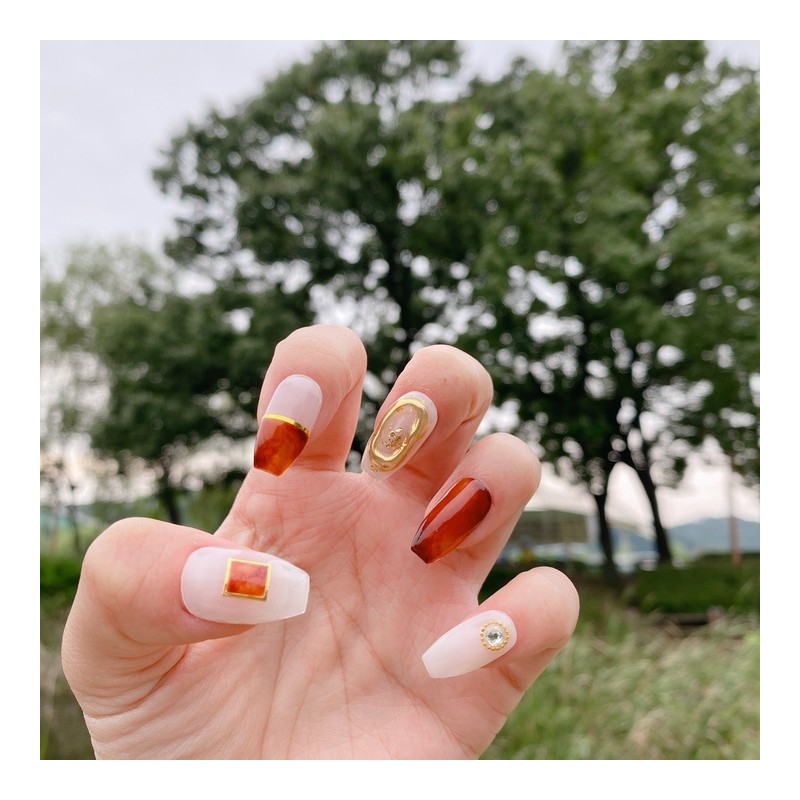 MunNail Brown Sugar Latte - Mediaval / MunNail 흑당라떼 -