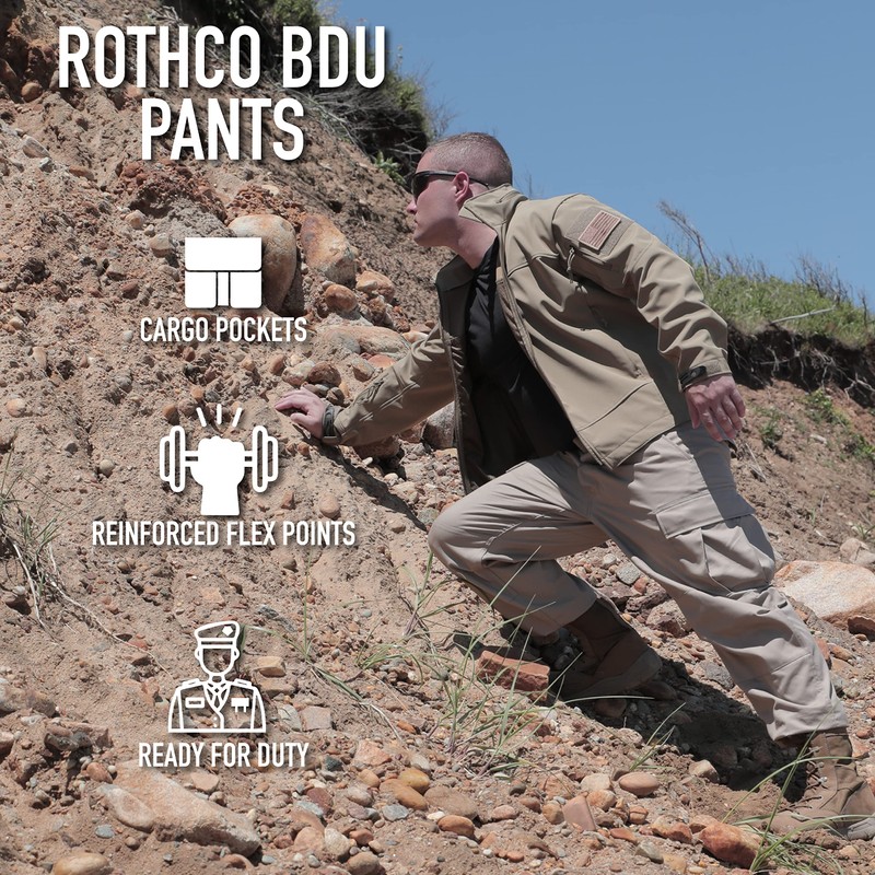 Rothco Camo Tactical BDU Pants Camo Cargo Pants