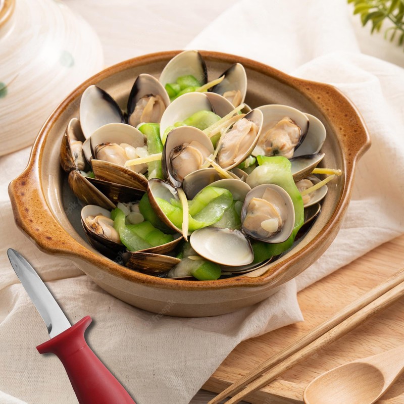 Maine Man Shellfish Kit, Oyster and Clam Knives with Mesh