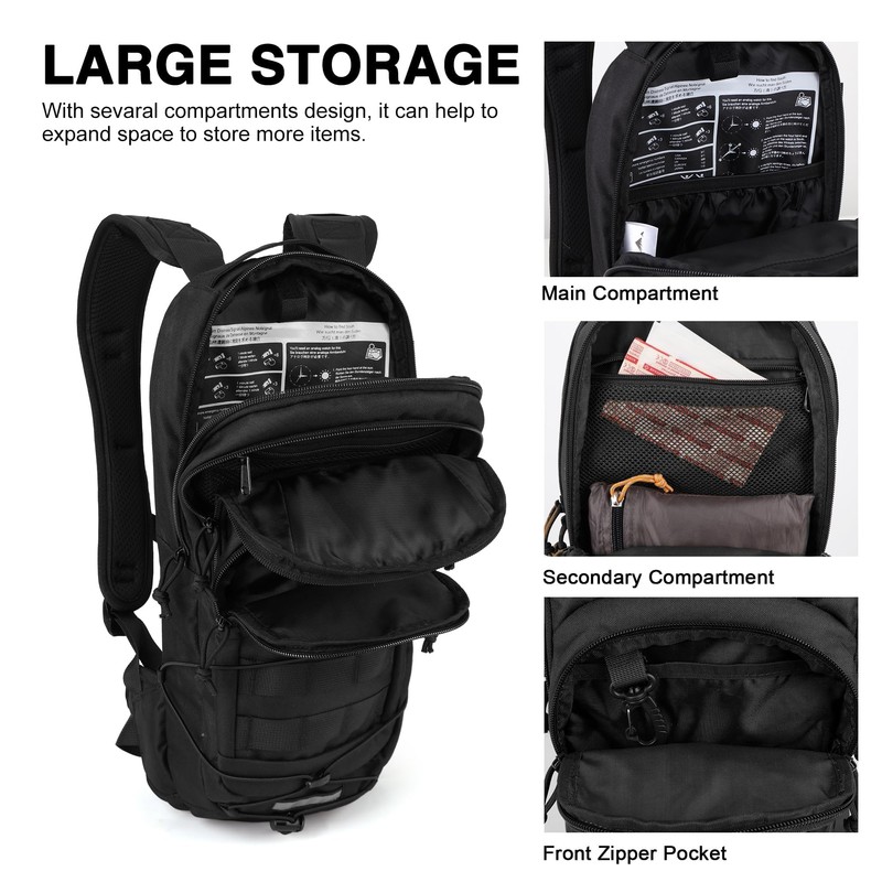 Mardingtop10L Small Tactical Molle Hydration Backpack,Cycling Backpack for Biking,Cycling and