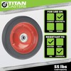 Flat Free Solid Rubber Wheel Assemblies - Replacement Hand Truck