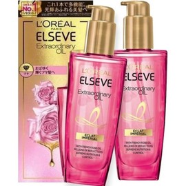 L'Oréal Paris Eclan Imperial Hair Oil Shiny Hair Rose 3.4 fl oz (100 ml) Set of 2 / 로레알 파리 에클란 임페리얼 헤어 오일 광택 있는 머리카락 장미 3.4액량 온스(100ml) 2개 세트