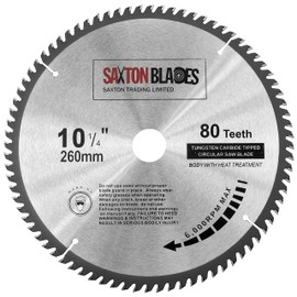 TCT26080T Saxton TCT Circular Wood Saw Blade 260mm x 80T for Festool Bosch Makita Dewalt