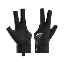 Generisch Billiard Gloves, Snooker Gloves, Billiard Pool Cue Gloves, Adjustable Pool Gloves (Black)