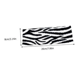 Healeved Retro Zebra Stripe Headband Comfortable Headscarf Set for Adults Youth Boys and Girls Stylish Hair Accessory