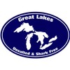 CafePress GREAT LAKES SHARK FREE Rectangle Car Bumper Magnet