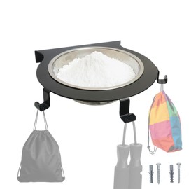WHLZYEVA Gym Chalk Bowl Set with Stand, Weightlifting Chalk Holder