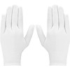 LUTER 3 Pairs White Cotton Gloves Fabric Gloves Women and