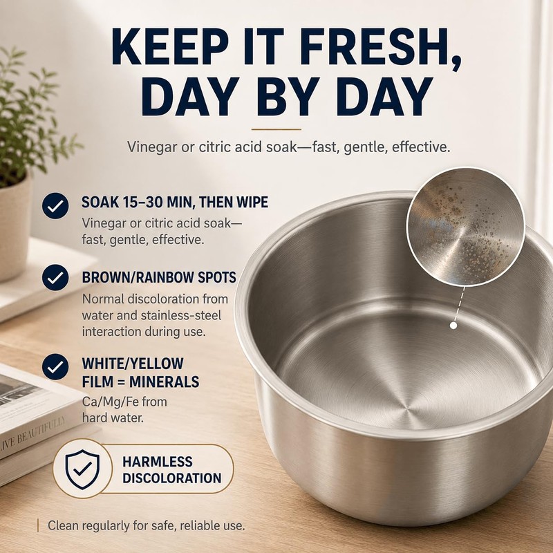 XAMATTS 3.5L Stainless Steel Warm Mist Humidifier