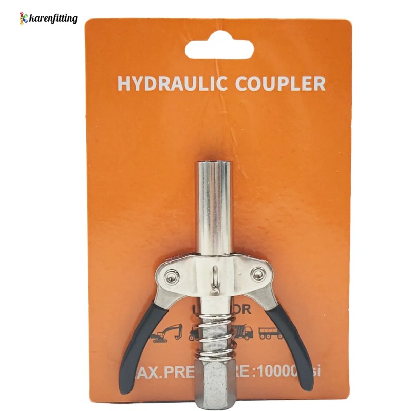 Grease Gun Coupler Nozzle Oiling Double Handle Injection Nozzle Grease