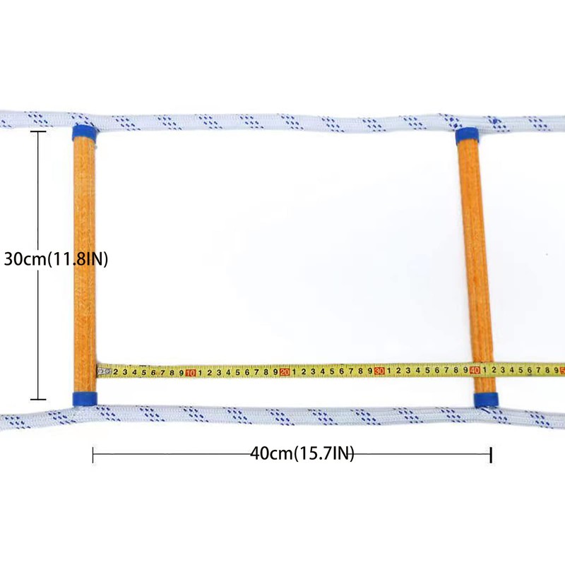 13ft Fire Escape Rope Ladder Emergency Fire Ladders Fire Escape