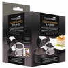 MasterClass MCRINGPUSH kitchen Craft 2-Piece Cooking Rings, Stainless-Steel, Silver, 9