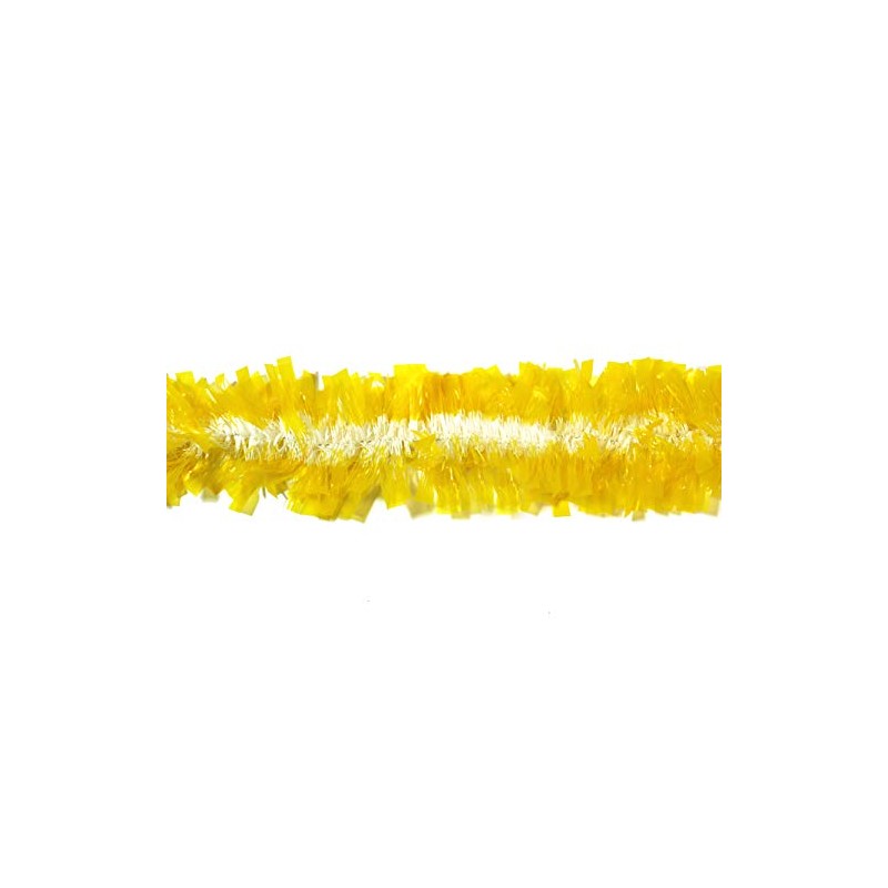 Rocking Party Yellow & White Translucent Christmas Tree Tinsel Easter