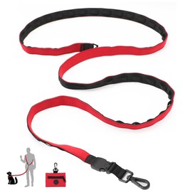 Xipebros Dog Leashes,Hands Free Multifunctional Dog Leashes for Running,Biking Or Hiking|Can Be Used Two Dogs,Adjustable Length(4-7Ft) | Dog Leash with Collar for Small,Medium & Large Dogs