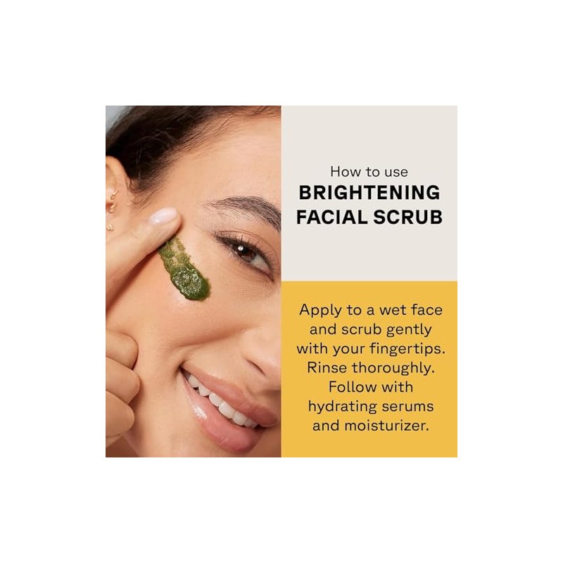Acure Exfoliante Facial Iluminador Arcilla Verde Alga Marina Iguala Tono